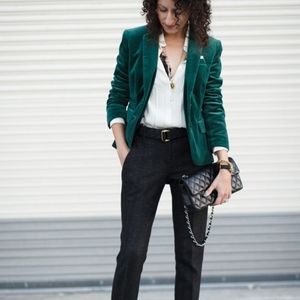 American Eagle teal corduroy blazer